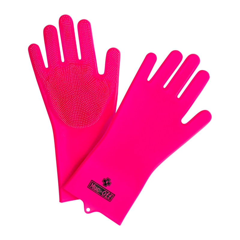 Muc-Off Deep Scrubber Gloves Pink XL