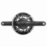 Quarq MY24 Power Meter Crankset Red AXS 2x DUB, 160mm/46/33t, natural carbon