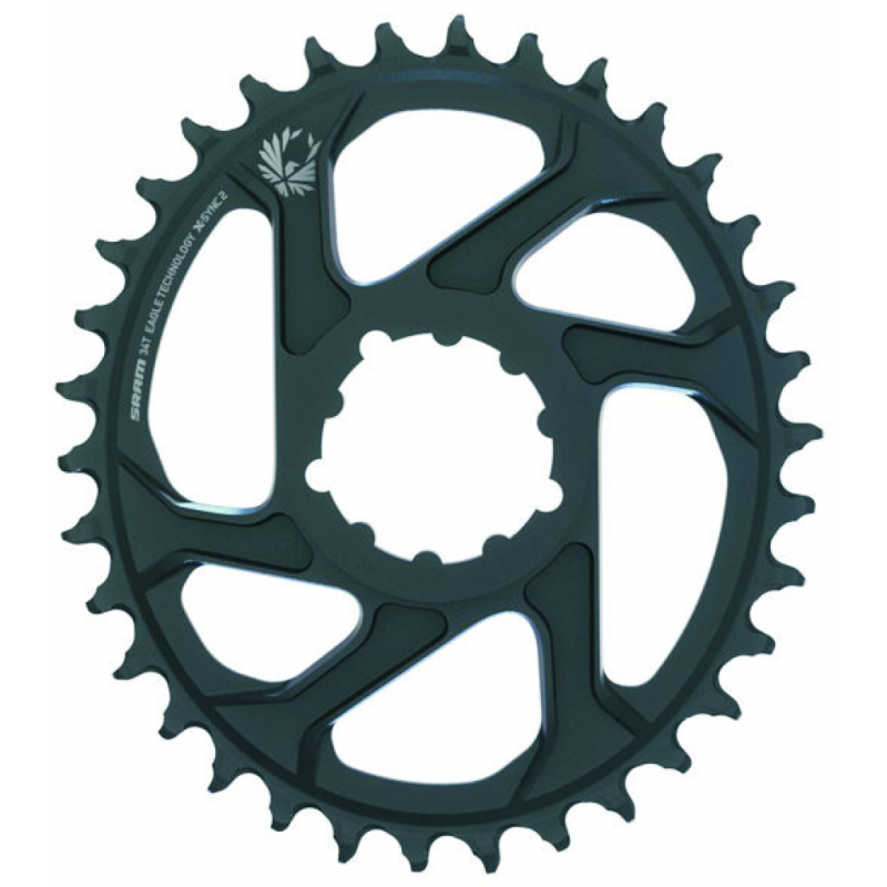 Sram Chainring Eagle Oval X-Sync2 DM 6mm Offset, 36T, black