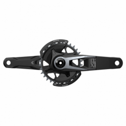 Sram Crankset X0 Eagle AXS Transmission Q174 MTB Wide DUB, black/silver, 32T