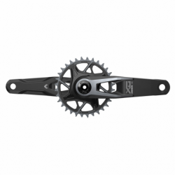 Sram Crankset X0 Eagle AXS Transmission Q174 MTB Wide DUB, black/silver, 32T