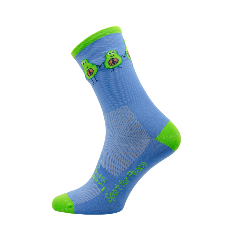 DirtySox Socks Allround Elite - Peace Avocado - Laureus - Blue