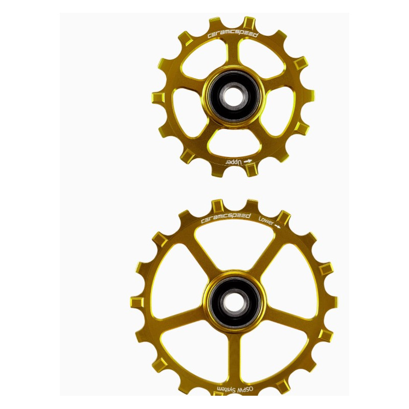 CeramicSpeed OS Pulley Wheels (spare) Coated 14/18 Zähne