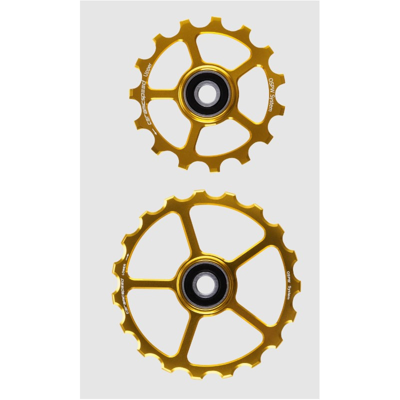 CeramicSpeed OS Pulley Wheels (spare) Coated 15/19 Zähne