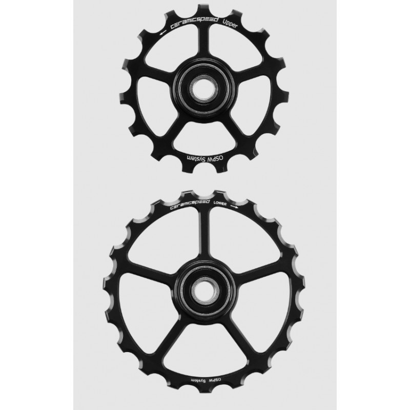 CeramicSpeed OS Pulley Wheels (spare) Coated 15/19 Zähne