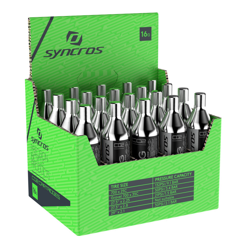 Syncros CO2 cartridge 16g thread. PAK-20