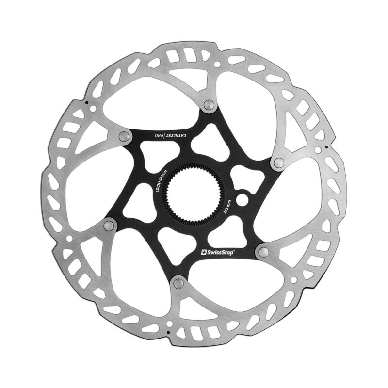 SwissStop Catalyst Pro DISC Scheibe 180mm , Centerlock, 1.90mm, ohne Lockring mit Loch für Magnet