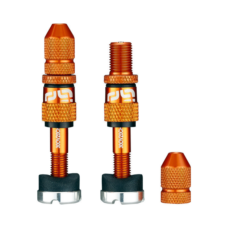 Ethirteen Tubelessventil Schrader Quickfill Gen2 Aluminium , 2 Stk 23-31mm