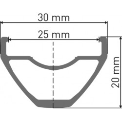 DT Swiss H 522 Felge DB 29" 25 32L