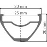 DT Swiss H 522 Felge DB 29" 25 32L