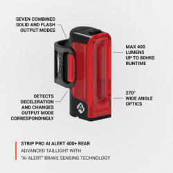 Lezyne Strip Pro AI Alert 400+ Rear V2