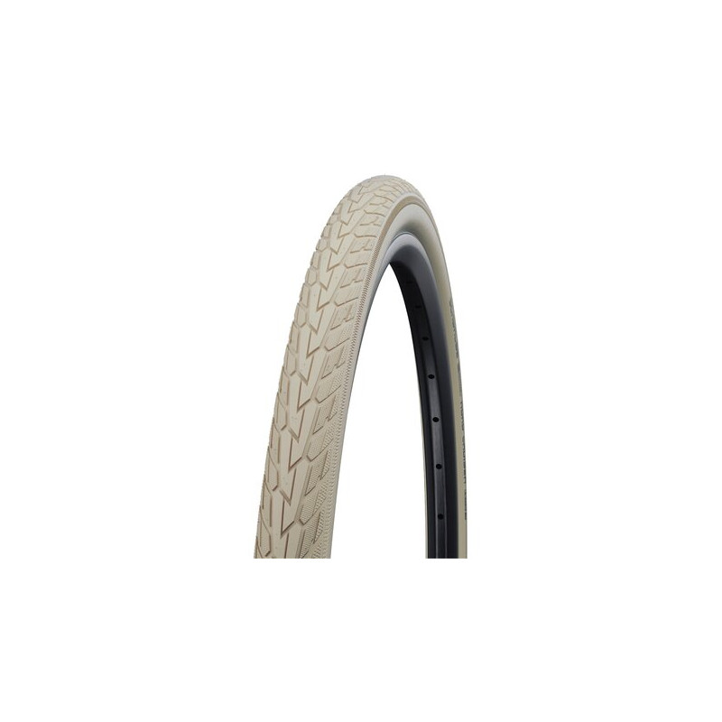 Schwalbe Pneu Road Cruiser 26x1.75 Starr mit Reflexstreifen creme