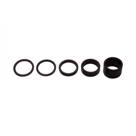 PRO Steuersatz-Spacer 28.6 mm Alu Set 2, 5, 10, 20 mm schwarz