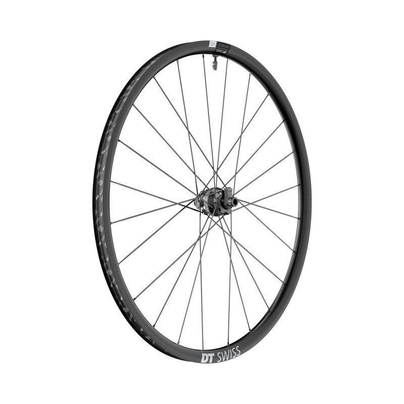 DT Swiss GR 1600 Spline 25 Disc 700C Vorderrad Nabendynamo Mod. 24, CL, 12x100mm, 24mm