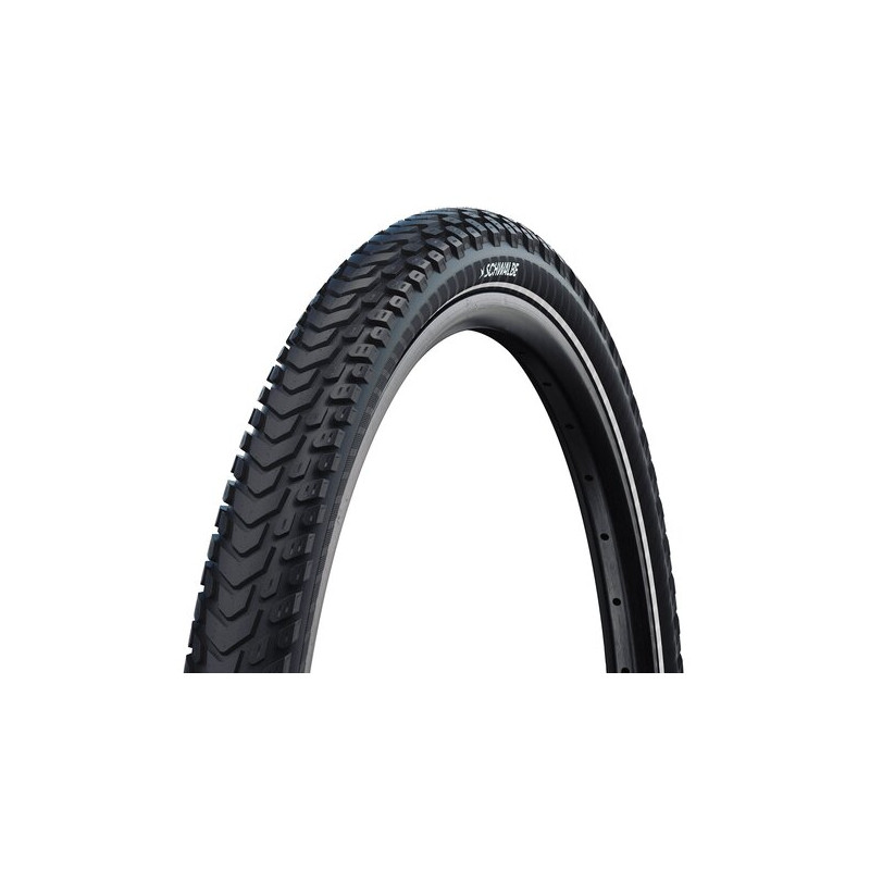 Schwalbe Pneu Marathon Mondial 700x47C Pro Falt mit Reflexstreifen black