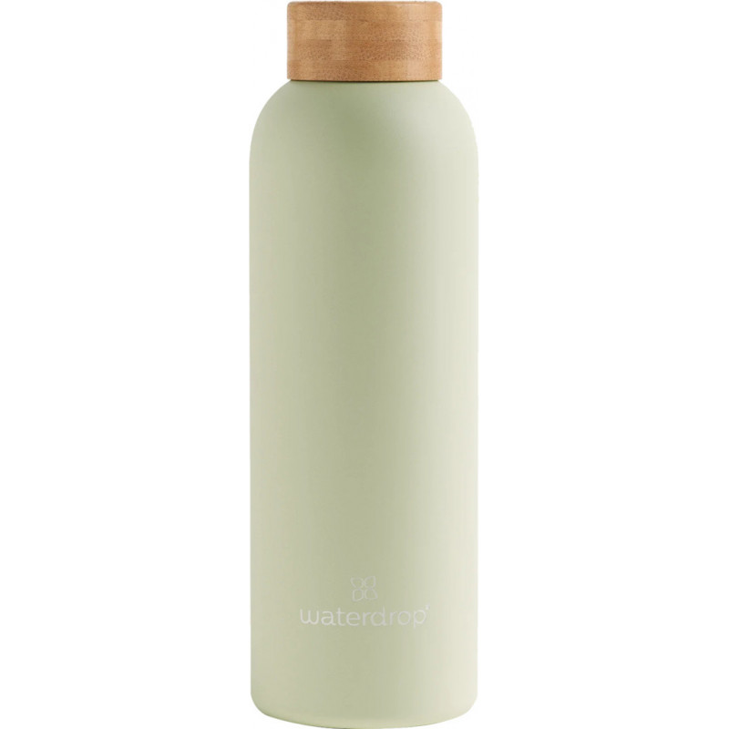 waterdrop Steel Bottle Pastel Olivgrün Matt / 0.6l