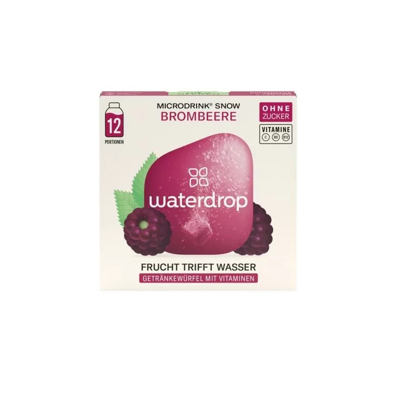 waterdrop Microdrink Brombeere (Snow) Box (96 Stück)