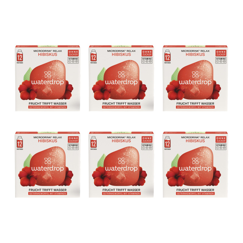 waterdrop Microdrink Relax Hibiskus (6x12 Pack)