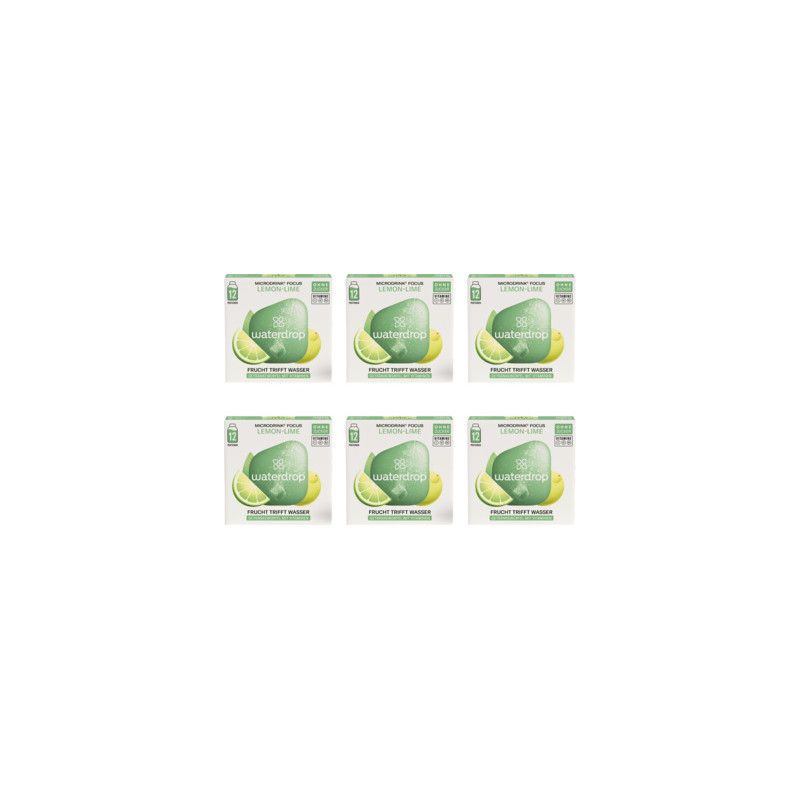 waterdrop Microdrink Focus LemonxLime (6x12 Pack)