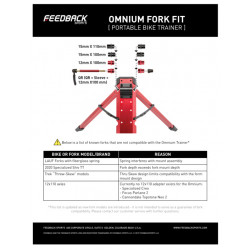 Feedback Sports Adapter Omnium 110/15 & 100/15