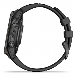 Garmin fenix 7 Pro Saph Solar, Crbn Gry DLC Ti w/Black Band