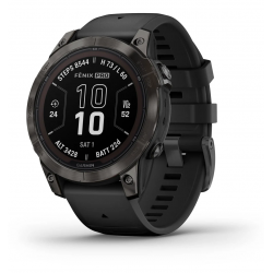 Garmin fenix 7 Pro Saph Solar, Crbn Gry DLC Ti w/Black Band