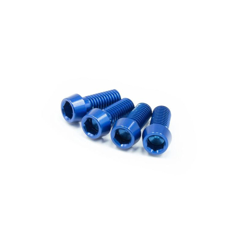 JRC Components Aluminium Flaschenhalterschrauben M5x12mm blue