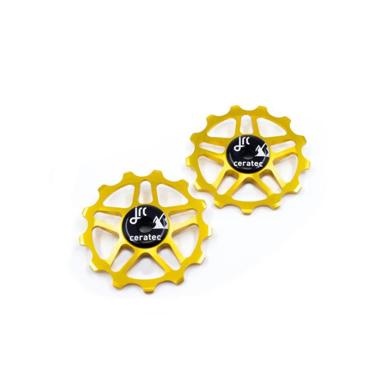 JRC Components Ceramic Shimano XTR/XT/SLX/Deore 12-fach gold Schaltwerkrädchen