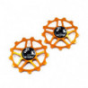 JRC Components Ceramic Shimano XTR/XT/SLX/Deore 12-fach orange Schaltwerkrädchen