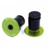 JRC Components Aluminium Handlebar End Plugs acid green Lenkerendstopfen