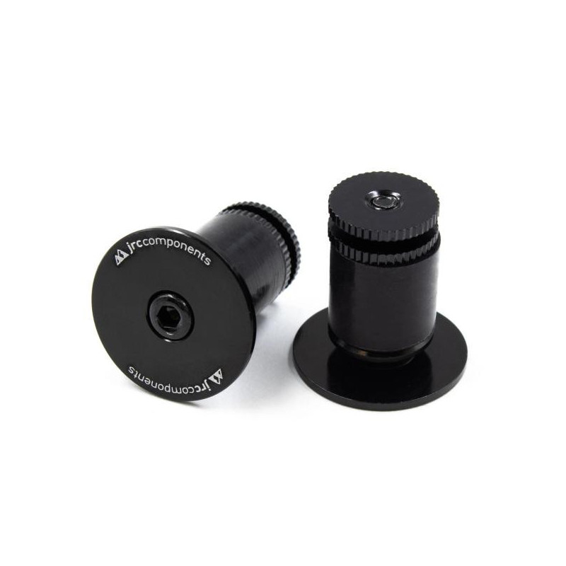 JRC Components Aluminium Handlebar End Plugs black Lenkerendstopfen