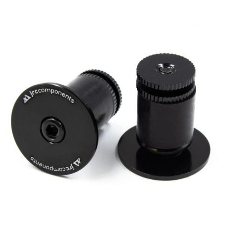 JRC Components Aluminium Handlebar End Plugs black Lenkerendstopfen