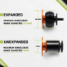 JRC Components Aluminium Handlebar End Plugs black Lenkerendstopfen