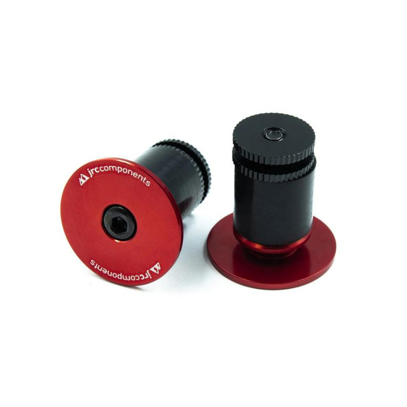 JRC Components Aluminium Handlebar End Plugs red Lenkerendstopfen