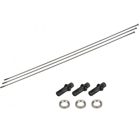 NEWMEN Sapim Race Straightpull schwarz Speichenset 302mm