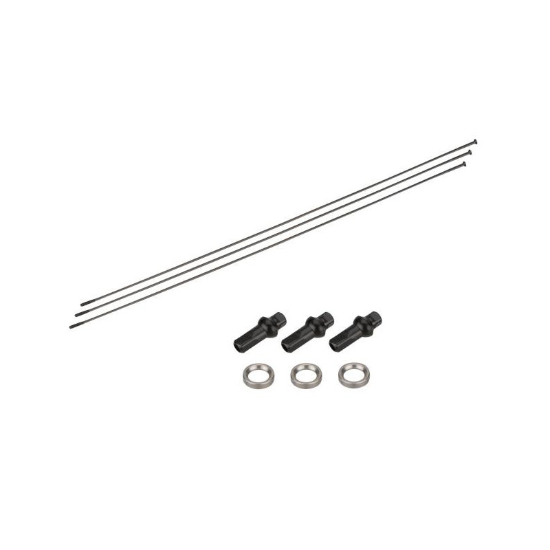 NEWMEN Sapim D-Light Straightpull schwarz Speichenset 306mm