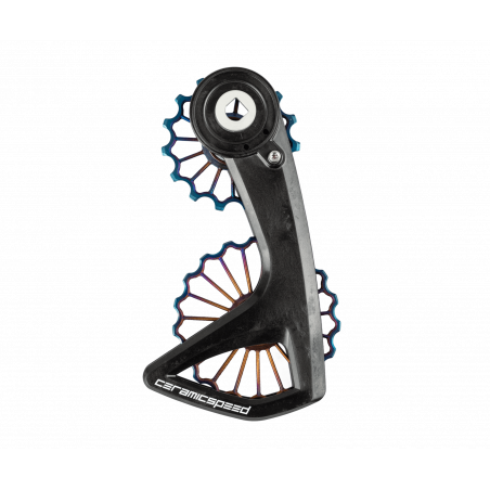 CeramicSpeed OSPW RS 3D Printed Hollow Ti alt SRAM Red/Force AXS Oil Slick PVD Ctd