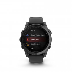 Garmin fēnix® E – 47 mm, AMOLED, mit QuickFit®-Silikon-Armband 22 mm, Sportuhr