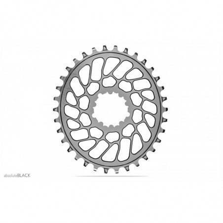 absoluteBLACK, Kettenblatt, OVAL, MTB, für Sram, DIRECT MOUNT, GXP, 0mm Versatz, Superboost, TITANIUMIUM - silber, 30 Zähne