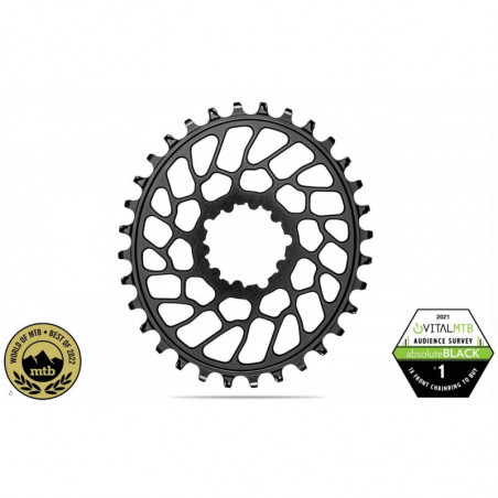 absoluteBLACK, Kettenblatt, OVAL, MTB, für Sram, DIRECT MOUNT, GXP, 0mm Versatz, Superboost, BLACK - schwarz, 30 Zähne