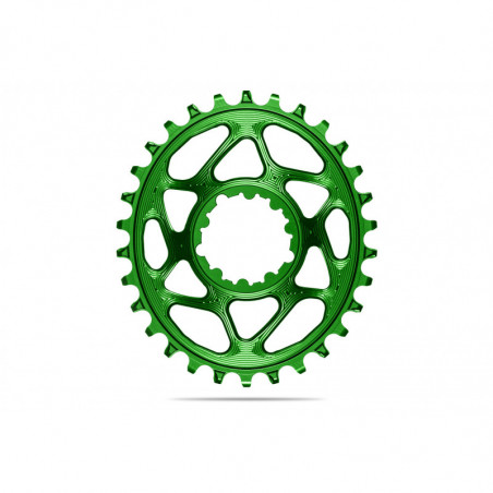 absoluteBLACK, Kettenblatt, OVAL, MTB, für Sram, DIRECT MOUNT, GXP - N/W, 6mm Versatz, GREEN - GRÃœN, 30 Zähne