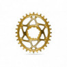 absoluteBLACK, Kettenblatt, OVAL, MTB, für Sram, DIRECT MOUNT, GXP - N/W, 6mm Versatz, GOLD, 32 Zähne