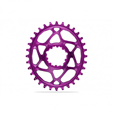 absoluteBLACK, Kettenblatt, OVAL, MTB, für Sram, DIRECT MOUNT, GXP, 3mm Versatz, Boost, PURPLE - violette, 36 Zähne