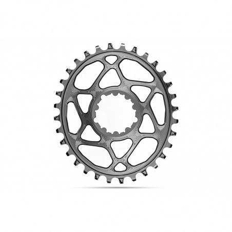 absoluteBLACK, Kettenblatt, OVAL, MTB, für Sram, DIRECT MOUNT, GXP, 3mm Versatz, Boost, TITANIUM, 36 Zähne