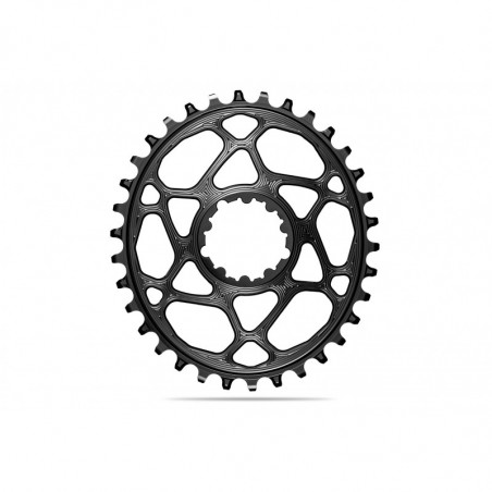 absoluteBLACK, Kettenblatt, OVAL, MTB, für Sram, DIRECT MOUNT, GXP 3mm Versatz, Boost,HG+ 12-fach, nur SCHWARZ, 34 Zähne