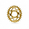 absoluteBLACK, Kettenblatt, OVAL, MTB, für Sram, DIRECT MOUNT, GXP, 3mm Versatz, Boost, GOLD, 28 Zähne