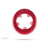 absoluteBLACK, Kettenblatt, OVAL, Road, für Sram 5-Arm-Spider mit hidden bolt, 2-fach 110/5, 52 Zähne, RED - rot - RD
