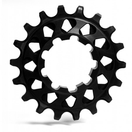absoluteBLACK, Kassetten-Ring, Singlespeed, Narrow/Wide Verzahnung, Aluminium, BLACK only, 20 Zähne