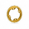 absoluteBLACK, Kettenblatt, OVAL, MTB, für Shimano XT M8000/MT700 , assysmetrischer Spider, N/W, GOLD, 36 Zähne
