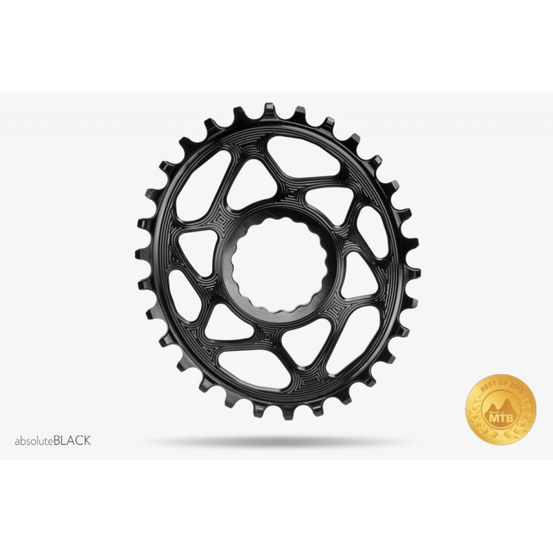 absoluteBLACK, Kettenblatt, OVAL, MTB, für RaceFace Cinch, Direct-Mount, - Boost 148, BLACK - SCHWARZ, 28 Zähne